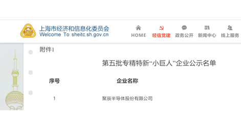 BJL平台半导体获评国家级专精特新“小巨人”企业